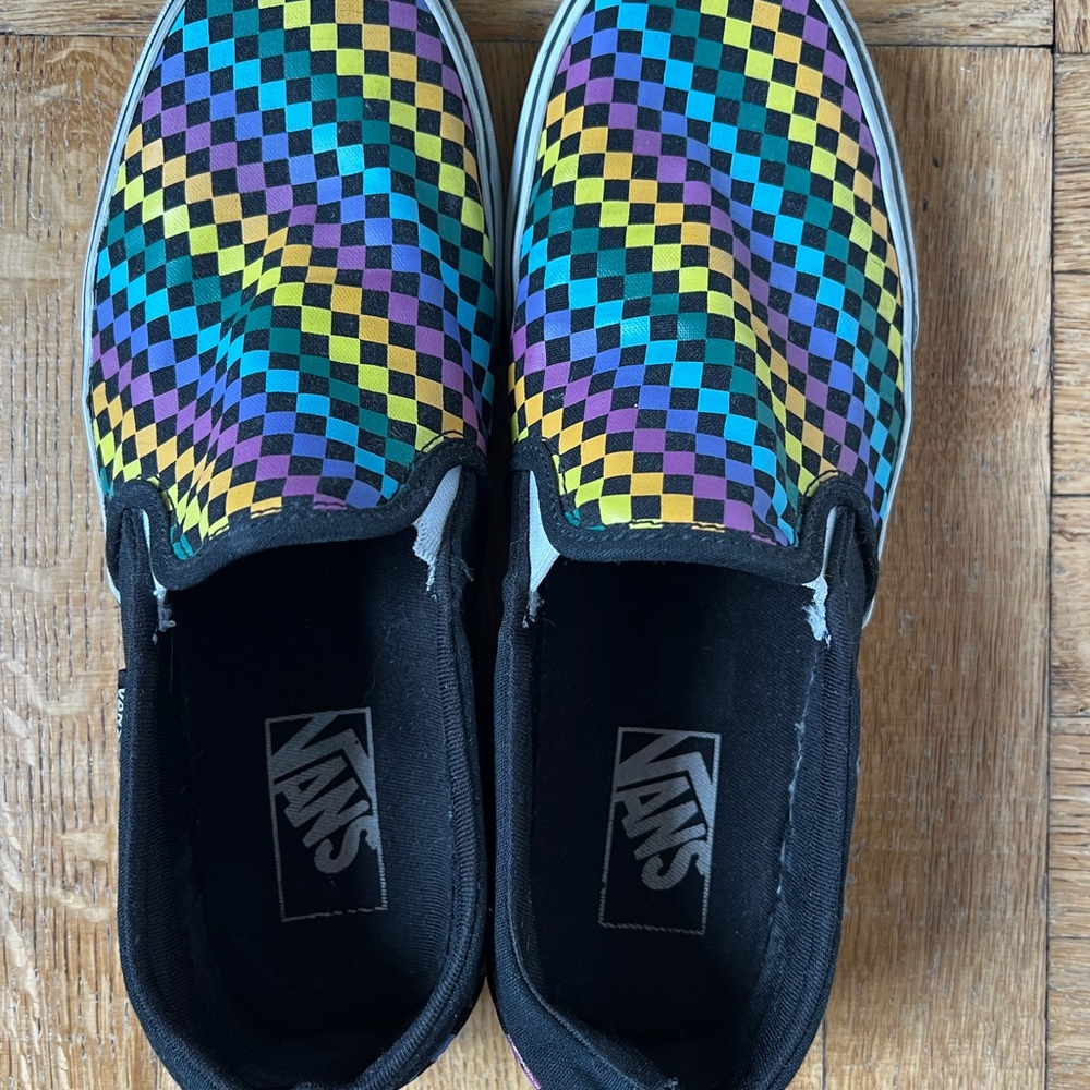 Vans Multicolor Checkered Slip-On Sneakers